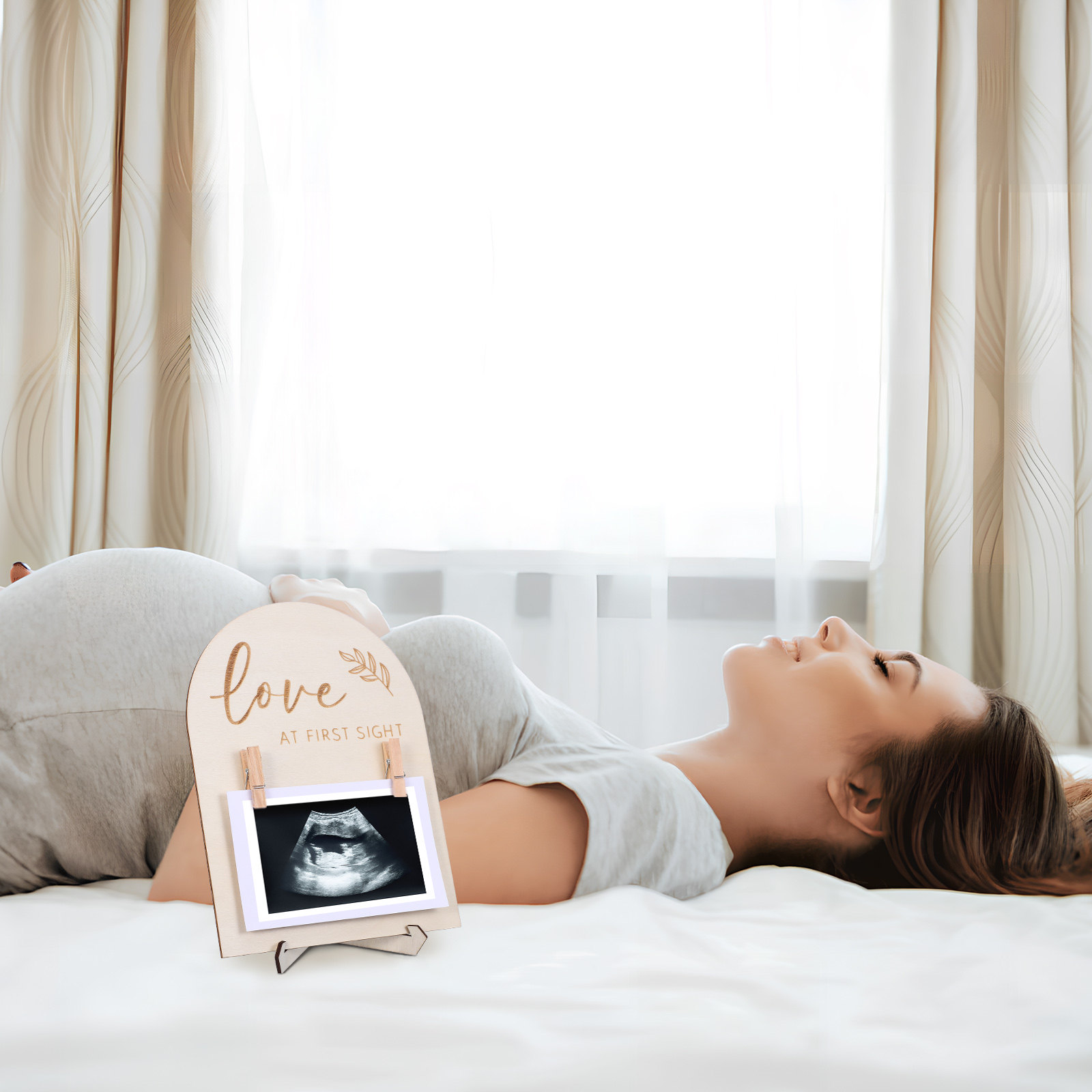Baby Nursery Frames - Bingkai Foto Bayi Kayu Multifungsi, Dapat