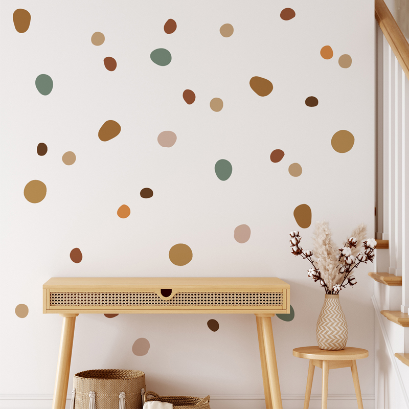 Baby Girl Nursery Quotes - Boho Stiker Dinding Kreatif Polka Dot