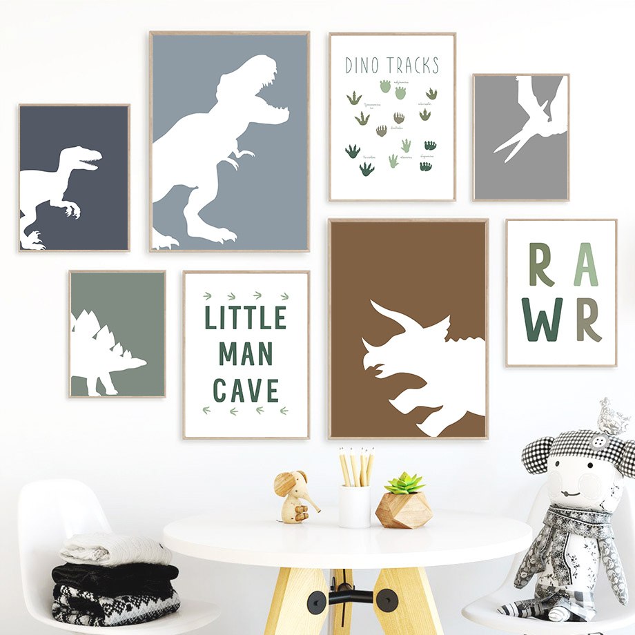 Baby Girl Nursery Quotes - Dinosaurus Jurassic Tyrannosaurus Rex Triceratops Kutipan