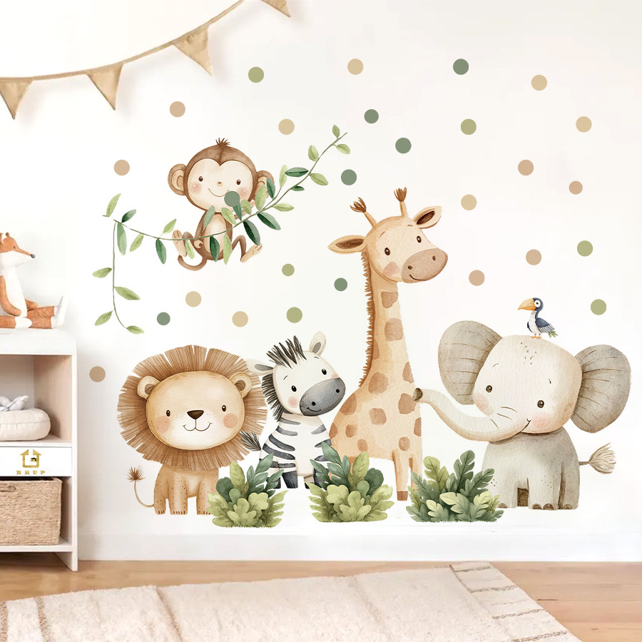 Stiker Dinding Hewan Hutan Boh - Baby Nursery Boy ulasan dan harga