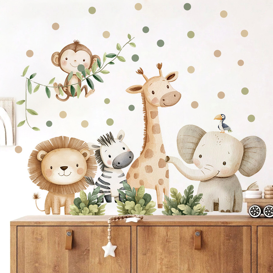 Stiker Dinding Hewan Hutan Boh - Baby Nursery Boy ulasan dan harga