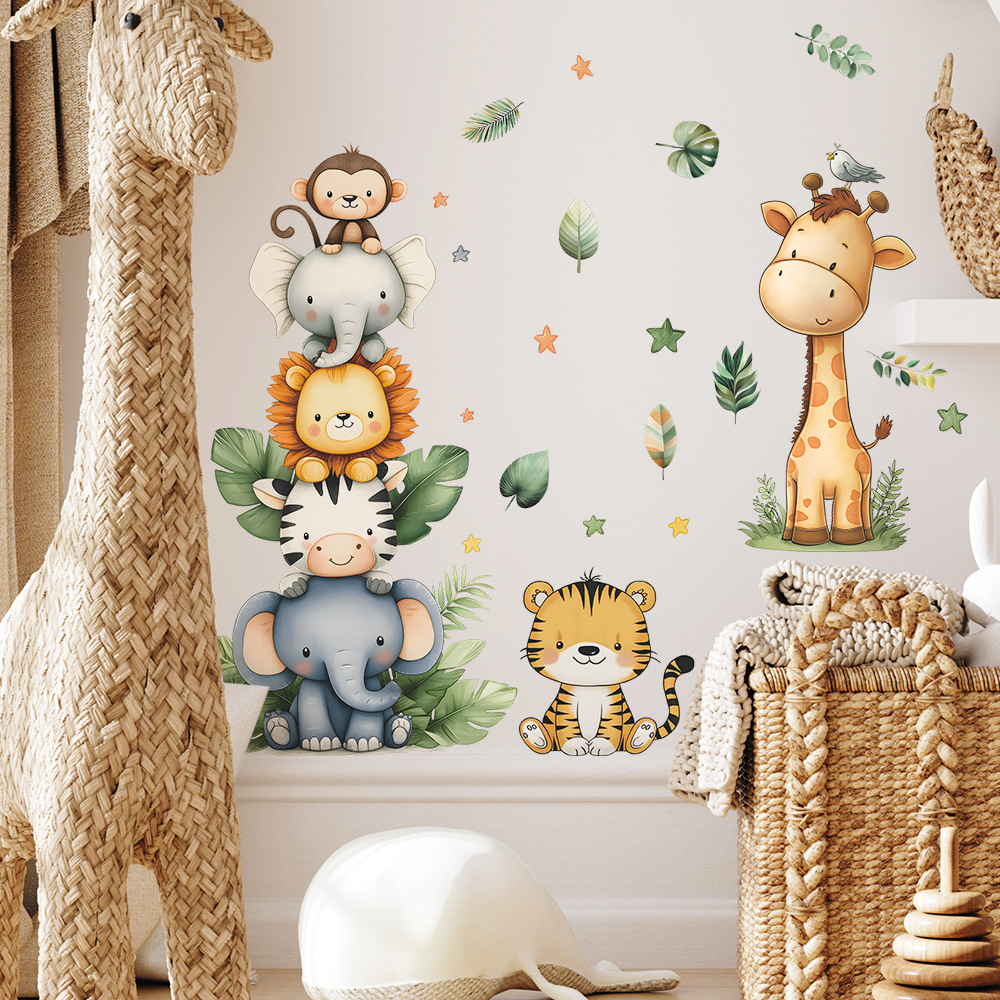 Stiker Dinding Hewan Hutan Boh - Baby Nursery Boy ulasan dan harga