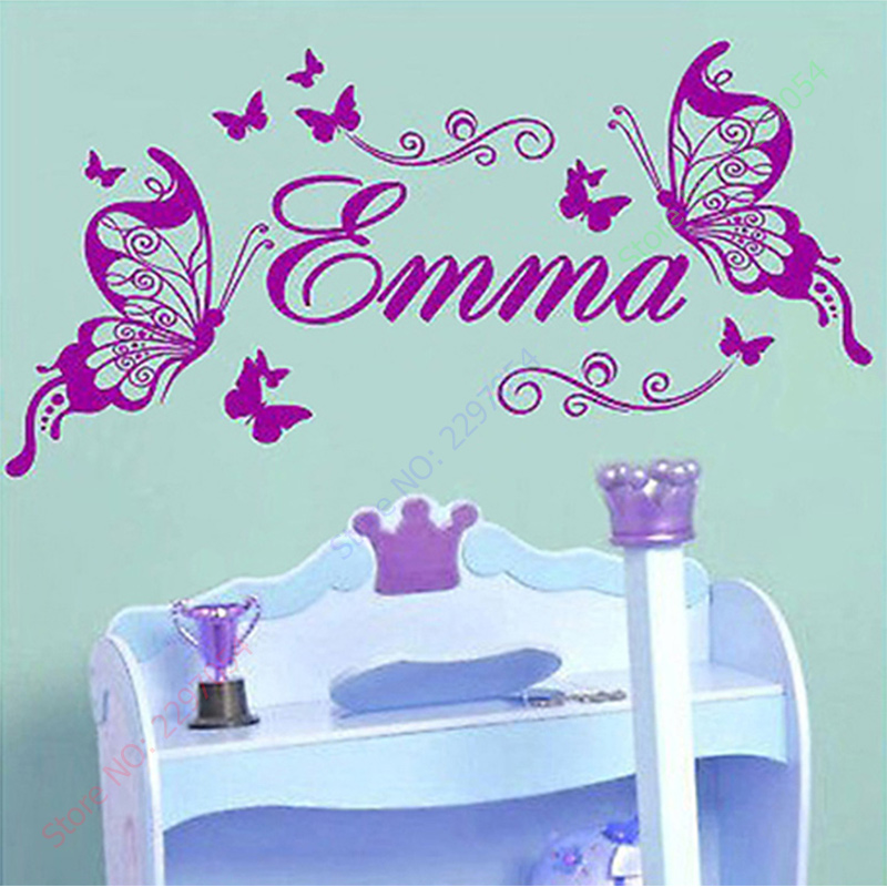 Kupu-kupu Baru Nama Pribadi Vi - Baby Girl Nursery Quotes ulasan dan harga