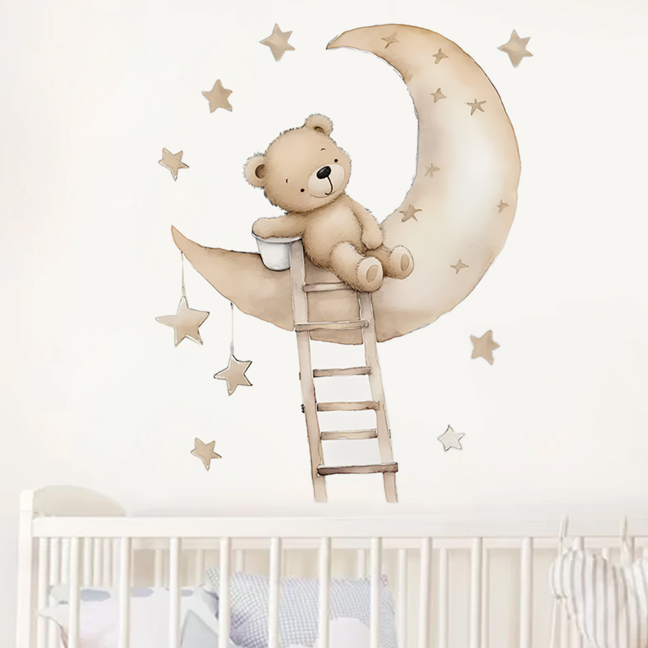 Stiker dinding awan bintang be - Baby Nursery Boy ulasan dan harga