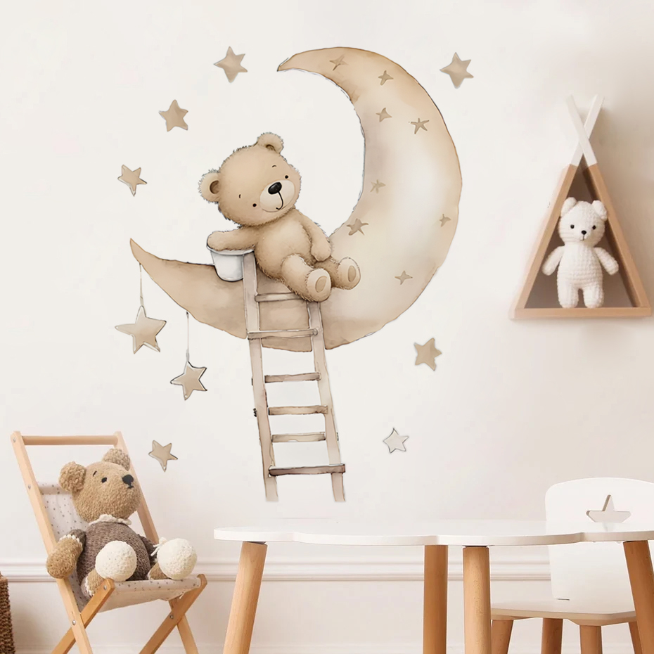 Stiker dinding awan bintang be - Baby Nursery Boy ulasan dan harga