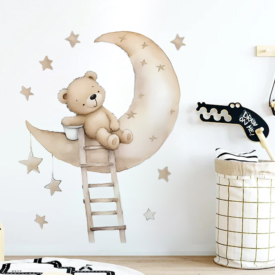Stiker dinding awan bintang be - Baby Nursery Boy ulasan dan harga