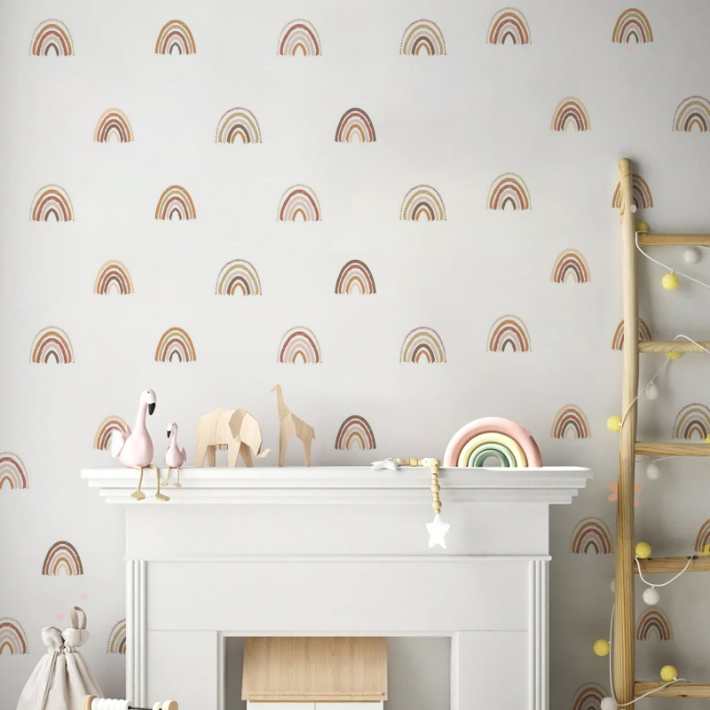 Boho stiker dinding pelangi an - Baby Nursery Decor Girl ulasan dan harga