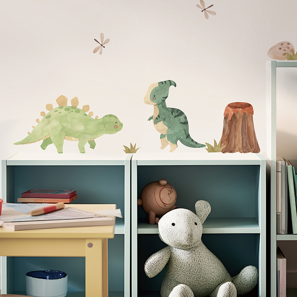 Stiker dinding dinosaurus, sti - Baby Nursery Boy ulasan dan harga