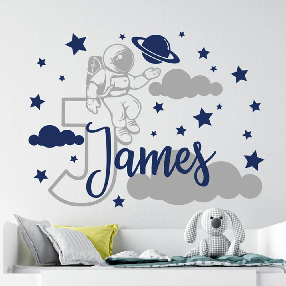 Stiker dinding bentuk awan bin - Baby Nursery Boy ulasan dan harga